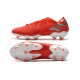 Bota de fútbol adidas Nemeziz 19.1 FG - Rojo Plata