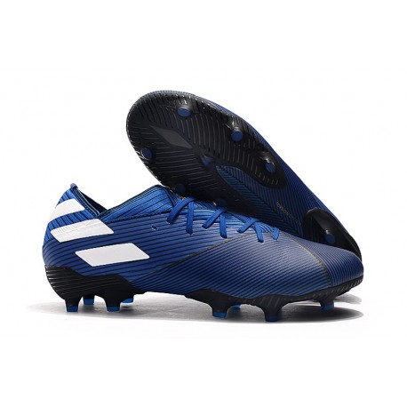 Bota de fútbol adidas Nemeziz 19.1 FG - Azul Blanco