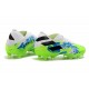 Bota de fútbol adidas Nemeziz 19.1 FG - Blanco Verde Negro
