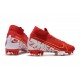 Tacos Nike Mercurial Superfly VII Elite FG - Rojo Blanco