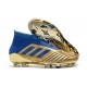 adidas Predator 19+ FG Zapatos de Fútbol - Oro Azul