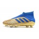 adidas Predator 19+ FG Zapatos de Fútbol - Oro Azul