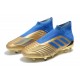 adidas Predator 19+ FG Zapatos de Fútbol - Oro Azul