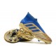 adidas Predator 19+ FG Zapatos de Fútbol - Oro Azul