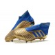 adidas Predator 19+ FG Zapatos de Fútbol - Oro Azul