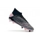 adidas Predator 19+ FG Zapatos de Fútbol - Negro Gris Rosa