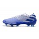 Bota de fútbol adidas Nemeziz 19.1 FG - Blanco Azul