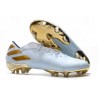 Bota de fútbol adidas Nemeziz 19.1 FG - Dorado metalizado Blanco