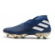 Zapatillas de Fútbol Adidas Nemeziz 19+ FG - Azul Blanco Negro