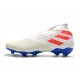 Zapatillas de Fútbol Adidas Nemeziz 19+ FG - Blanco Naranja