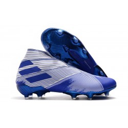 Adidas Botas de Fútbol Nemeziz 19+ FG - Blanco Dorado Metalizado Negro