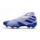 Zapatillas de Fútbol Adidas Nemeziz 19+ FG - Azul Blanco