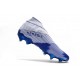 Zapatillas de Fútbol Adidas Nemeziz 19+ FG - Azul Blanco