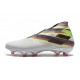 Zapatillas de Fútbol Adidas Nemeziz 19+ FG - Blanco Negro Plata