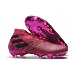 Zapatillas de Fútbol Adidas Nemeziz 19+ FG - Rosa Negro