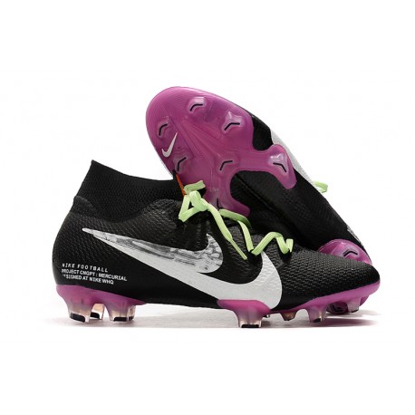 Bota de Fútbol Nike Mercurial Superfly 7 Elite FG Negro Violeta Blanco