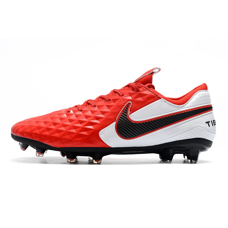 Zapatos de Fútbol Nike Tiempo Legend VIII Elite FG Rojo Blanco Negro