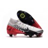 Nike Mercurial Superfly 7 Elite AC SG-Pro Neymar Cromado Negro Rojo Platino