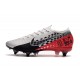 Botas Nike Mercurial Vapor 13 Elite SG-Pro Neymar Cromado Negro Rojo Platino