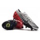Botas Nike Mercurial Vapor 13 Elite SG-Pro Neymar Cromado Negro Rojo Platino