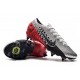 Botas Nike Mercurial Vapor 13 Elite SG-Pro Neymar Cromado Negro Rojo Platino