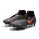 Nike Phantom Vision Elite DF ACC Anti-Clog SG-Pro Gris Oscuro Mango Brillante Negro