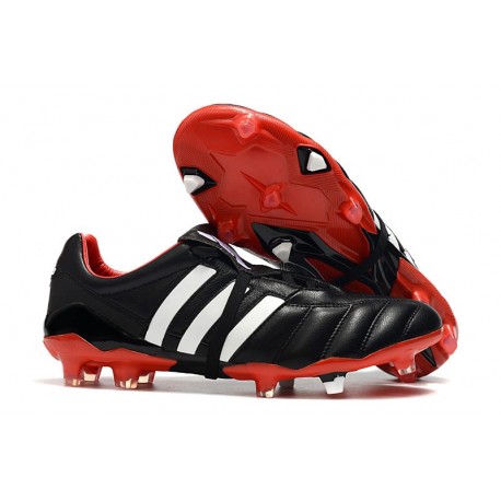 Adidas Predator Mania FG Zapatos de Fútbol -Negro Rojo Blanco