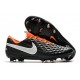 Zapatos de Fútbol Nike Tiempo Legend VIII Elite FG Negro Blanco Naranja
