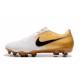 Nike Zapatos de Futbol Phantom Venom Elite FG Blanco Oro Negro