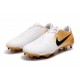 Nike Zapatos de Futbol Phantom Venom Elite FG Blanco Oro Negro