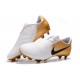 Nike Zapatos de Futbol Phantom Venom Elite FG Blanco Oro Negro