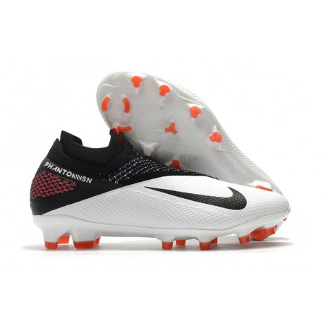 Nike Tacos 2020 Phantom VSN II Elite DF FG -Blanco Negro Laser Crimson