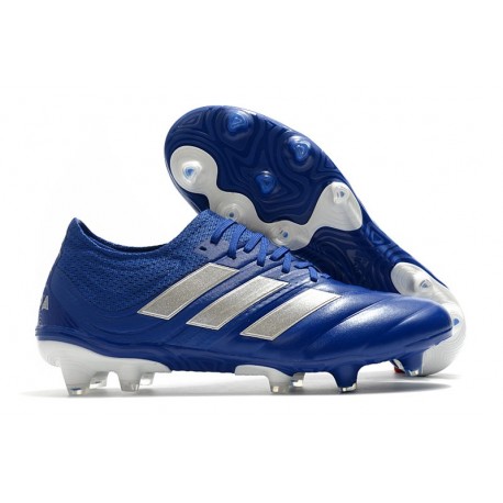 Zapatilla Futbol Adidas COPA 20.1 FG Azul Royal Plateado metalizado
