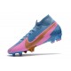 Nike Mercurial Superfly 7 Elite DF FG Azul Rosa Oro