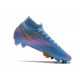 Nike Mercurial Superfly 7 Elite DF FG Azul Rosa Oro