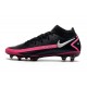Nike Phantom Generative Texture GT Elite DF FG Negro Plateado Rosa